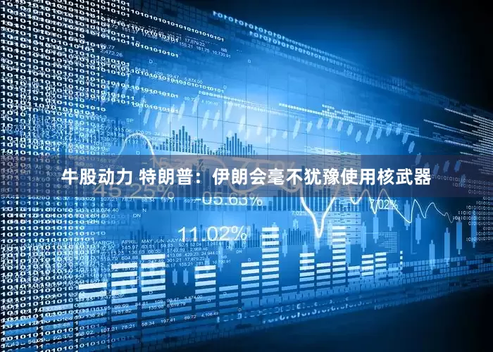 牛股动力 特朗普：伊朗会毫不犹豫使用核武器